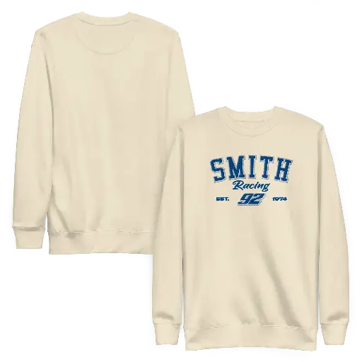 Embroidered Smith Racing Unisex Premium Sweatshirt